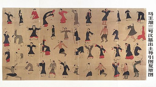 Daoyin tu chart for leading and guiding people in exercise Wellcome L0036007